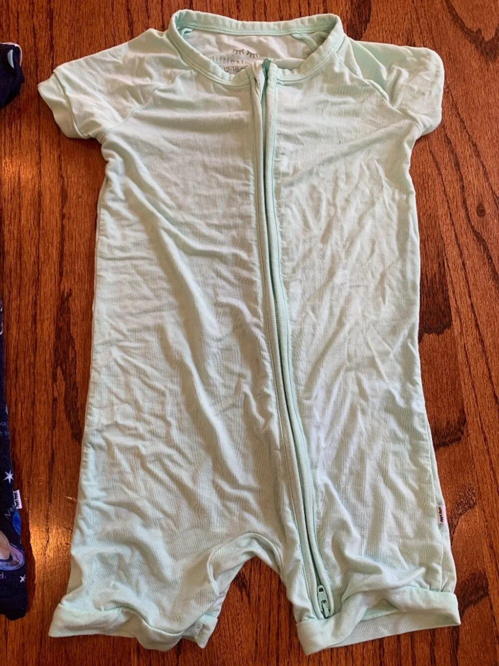 Little Sleepies Through My Telescope & Light Aqua Zippy Pajamas Lot (2) | 12-18M